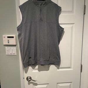 Adidas Men's Dark Gray Golf 1/4 Zip Vest